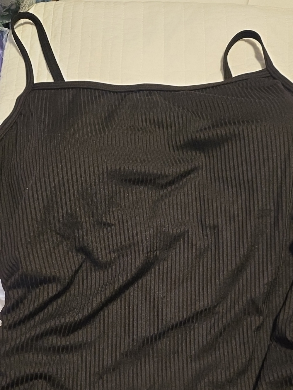 Women Black Ribbed Swimsuit - Picture 2 of 12